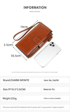 Interior view of Vintage PU Leather Wallet