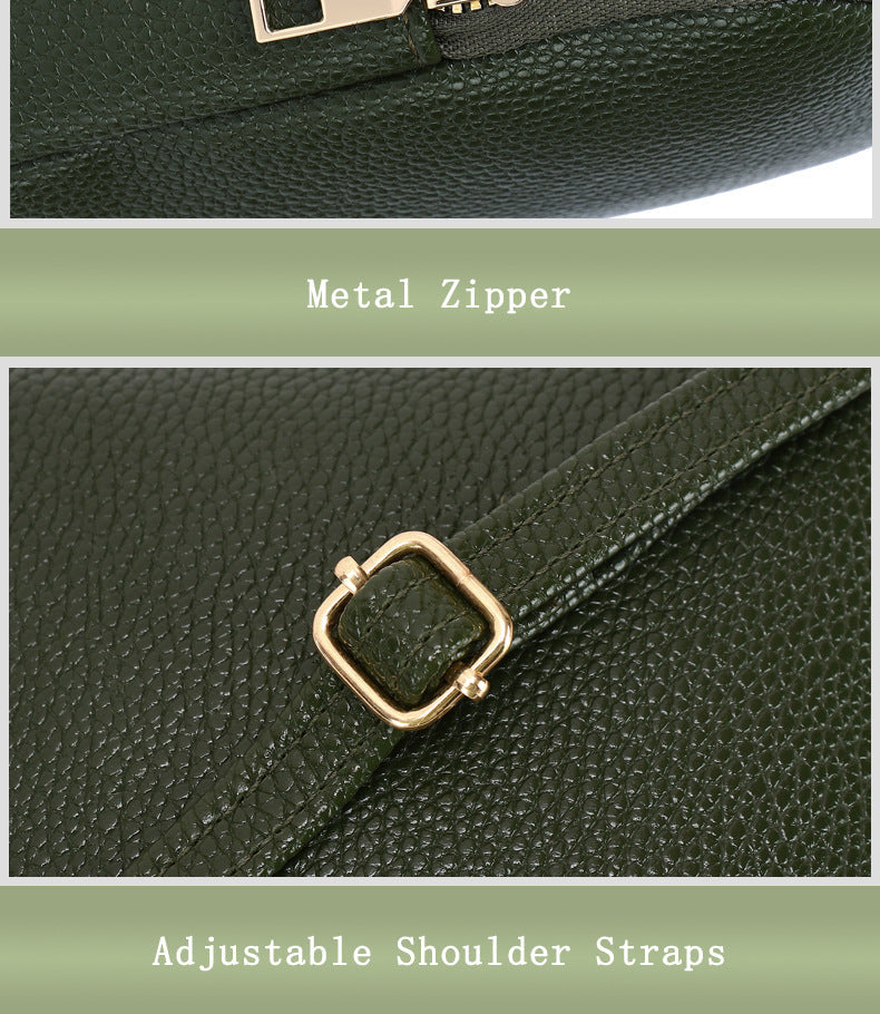 Chic Color-Block Mini Round Bag displayed with colours