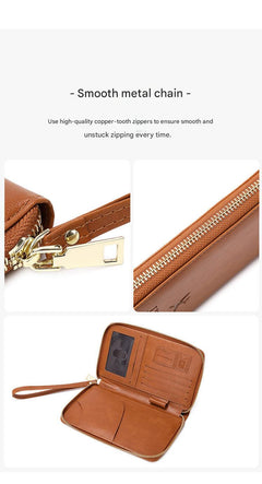 RFID passport holder with compartments