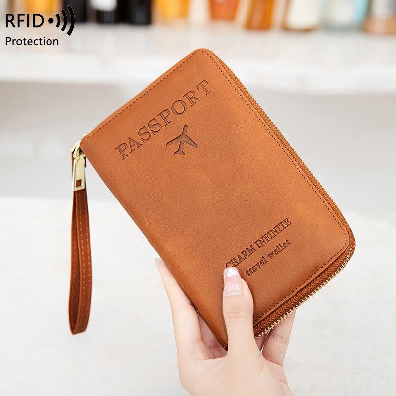RFID passport holder in pink
