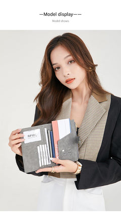 Secure RFID Passport Holder in Grey