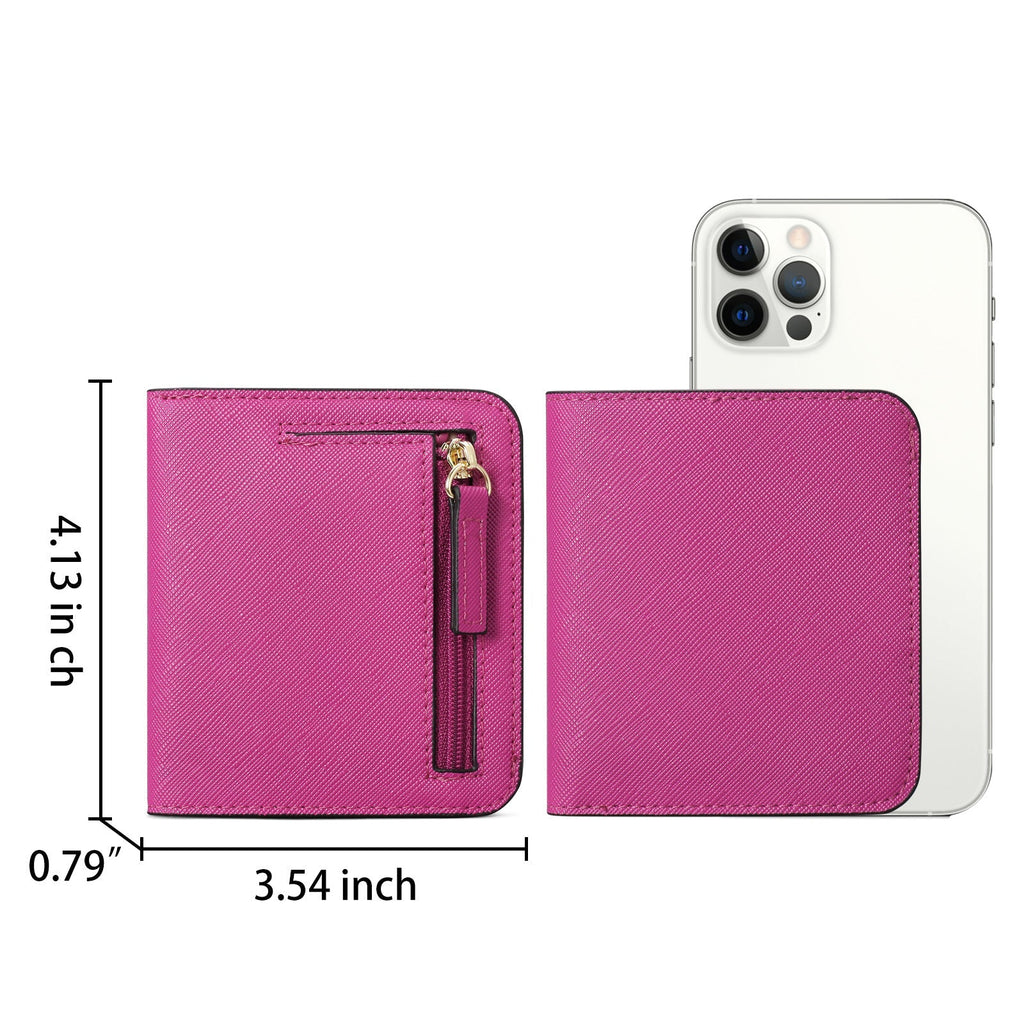 Durable PU Leather Slim Wallet in Starry Black