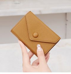 Peacock blue RFID blocking card holder