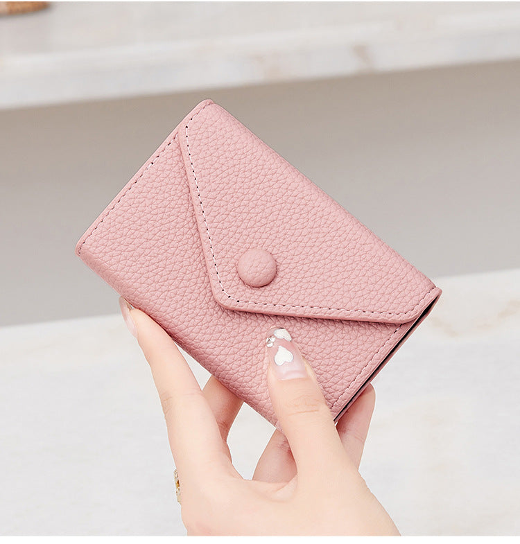 Pink fashionable card case