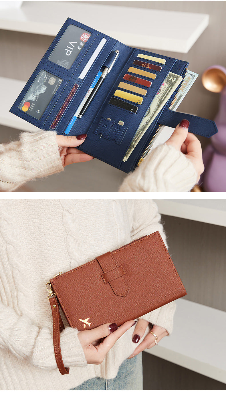 zipper closing passport holder