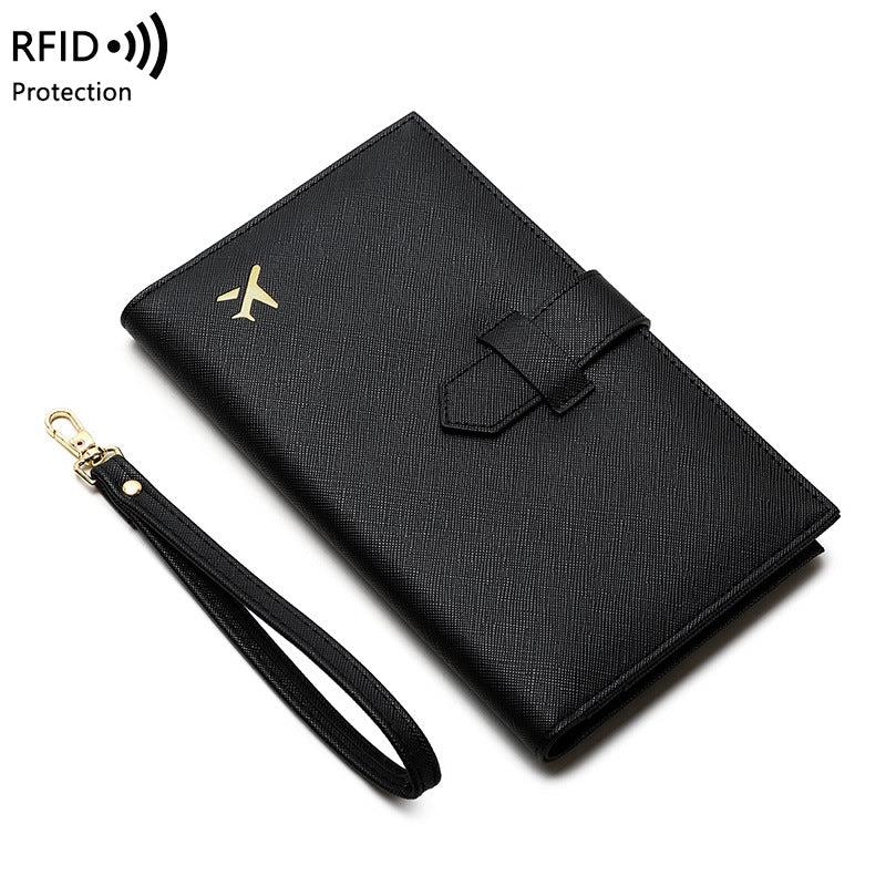 multi-functional travel wallet open view