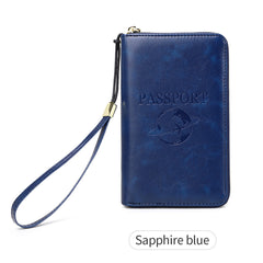 RFID passport holder showing RFID blocking feature