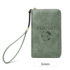 RFID passport holder in brown