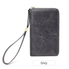 RFID passport holder in black