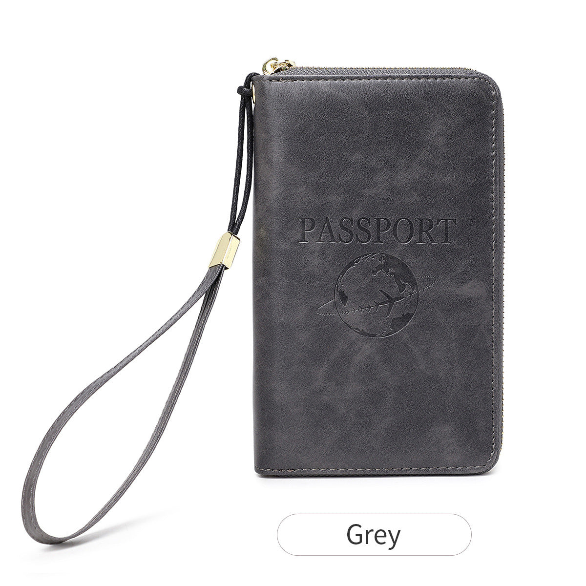 RFID passport holder in black