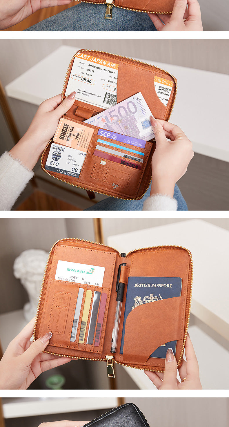 RFID passport holder in pink