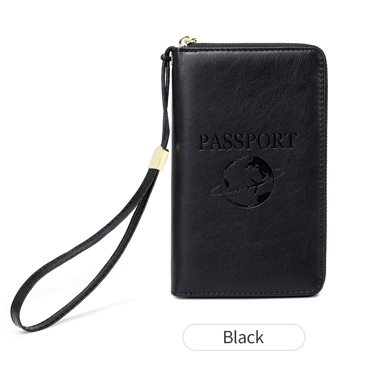 RFID passport holder in peacock blue