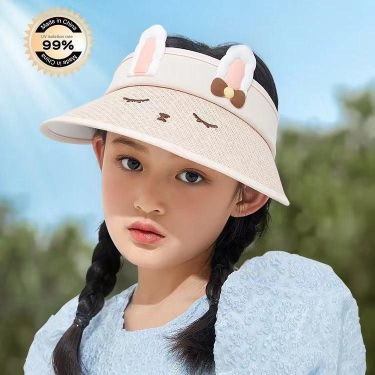 Kids summer hat in vibrant colour for UV protection