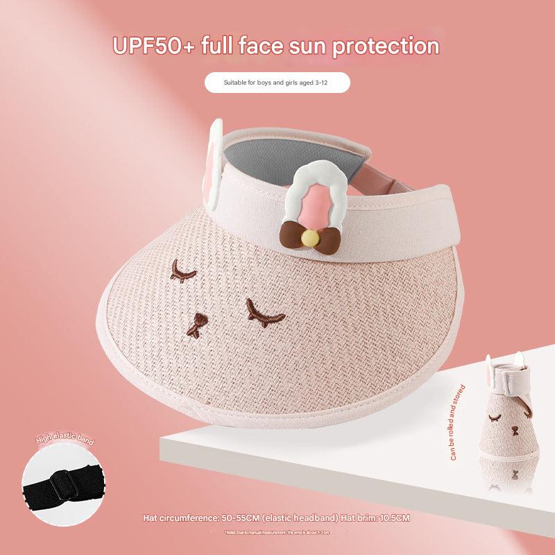 Boys and girls summer hat with breathable materials