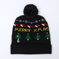 close-up of acrylic knit beanie