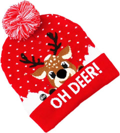 brightly coloured winter beanie