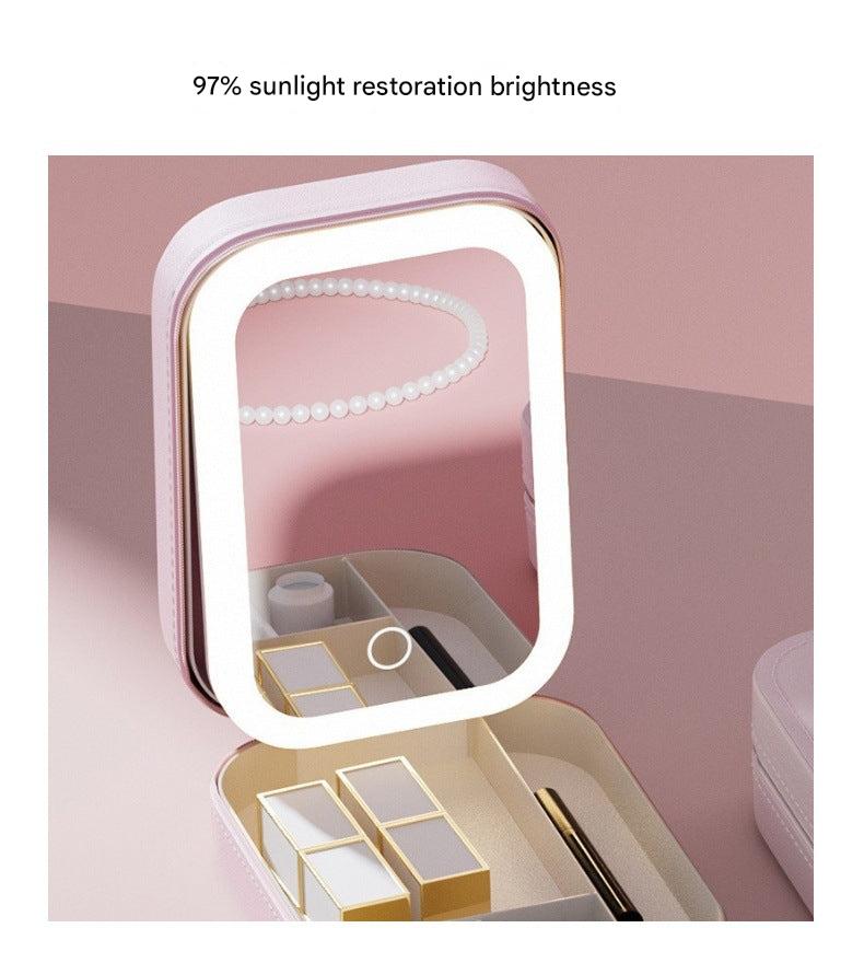 black travel beauty organiser