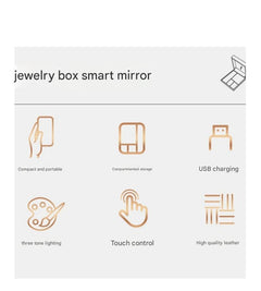 green LED makeup mirror box