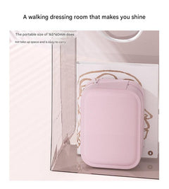 white makeup storage container