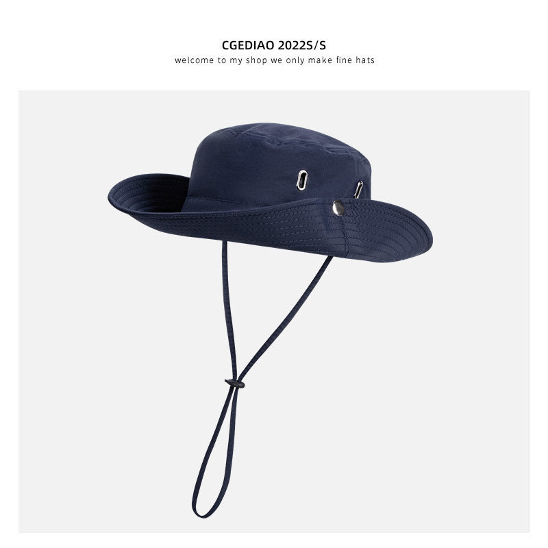 navy cowboy hat for outdoor activities