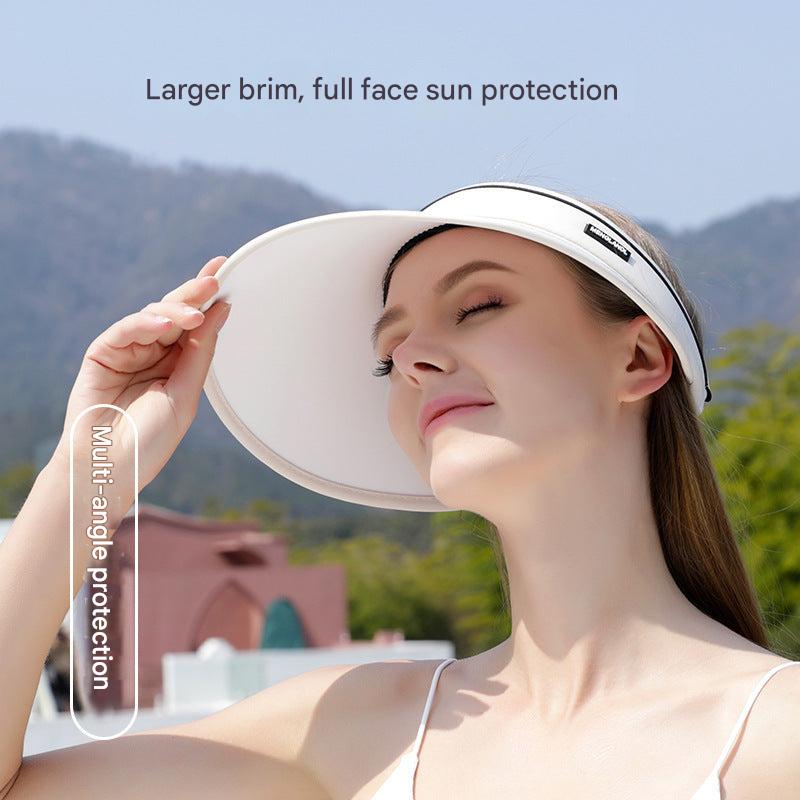 Wide brim sun hat with UV protection - Pink