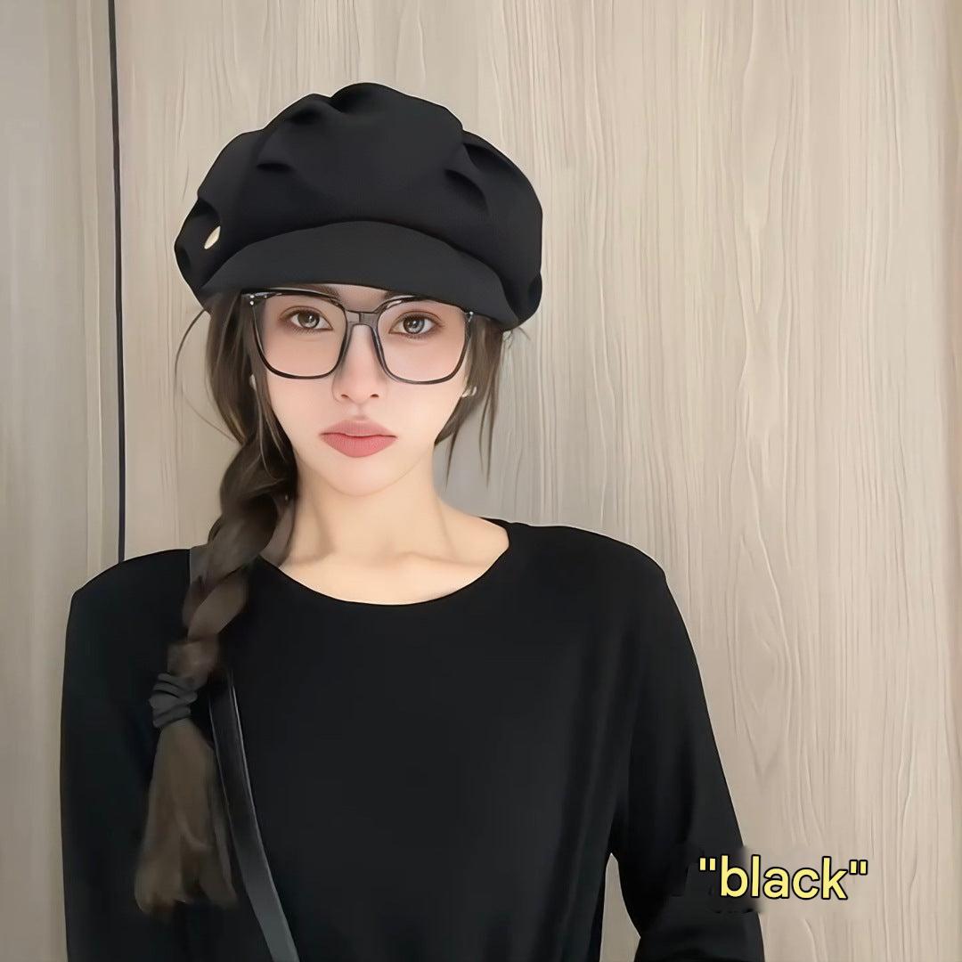 Trendy women's khaki beret hat