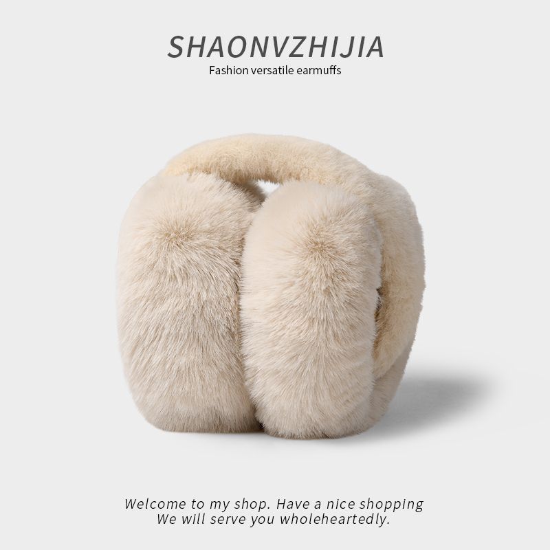 Grey soft ear muffs in vibrant lifestyle