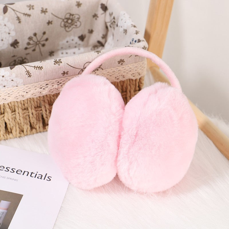 Brown warm ear muffs for winter fashion