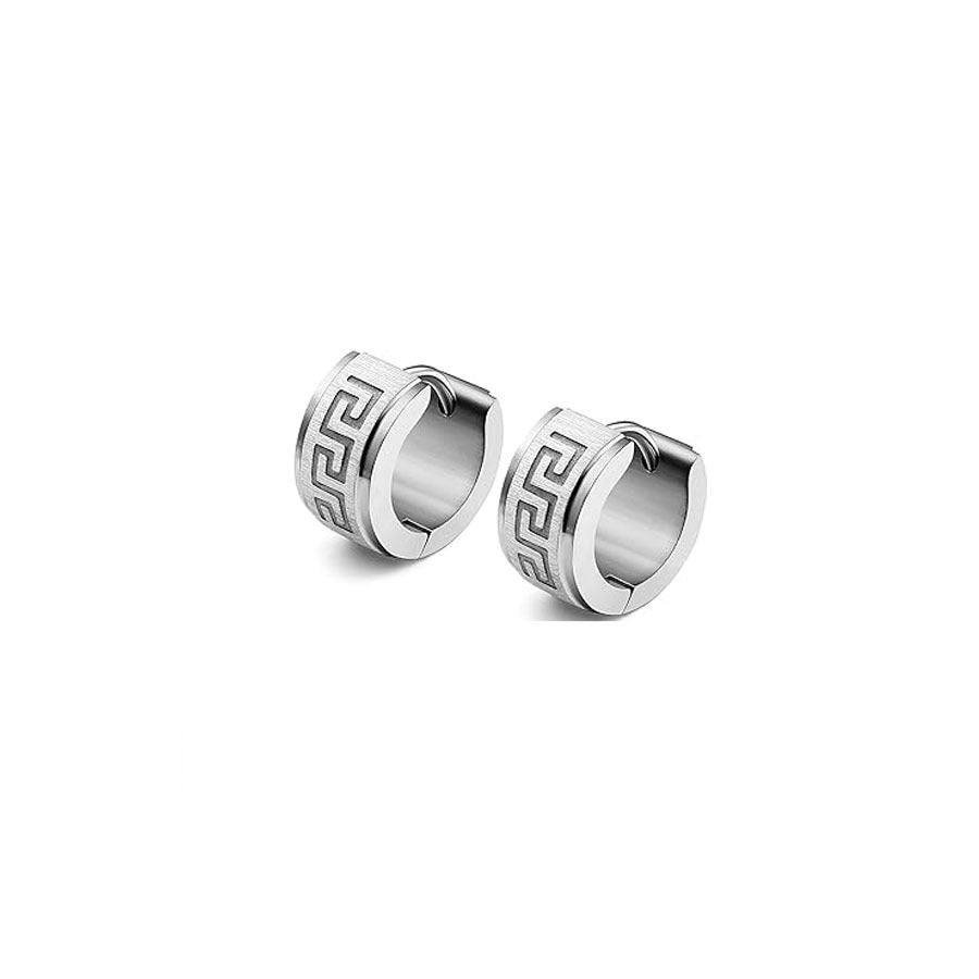 Stylish black stainless steel ear cuff