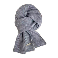 Trendy knitted scarf in red for couples