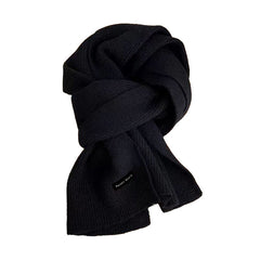 Elegant knitted scarf in khaki for winter