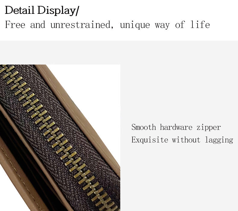 Compact leather wallet design with multiple slots