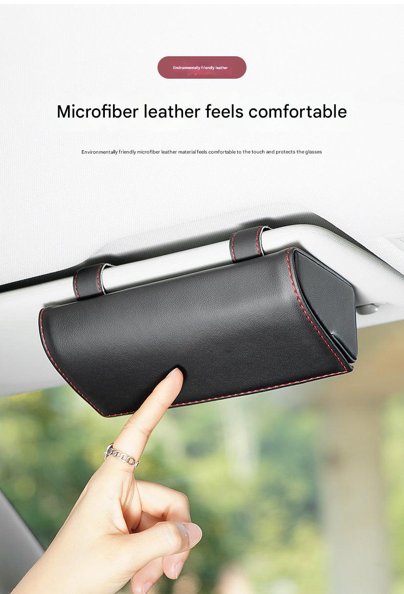 Sunglasses holder displaying multiple colour options