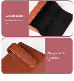 Image of versatile car sunglasses holder in black