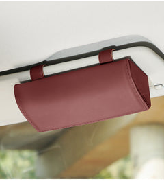 Car sunglasses holder installed in vehicle