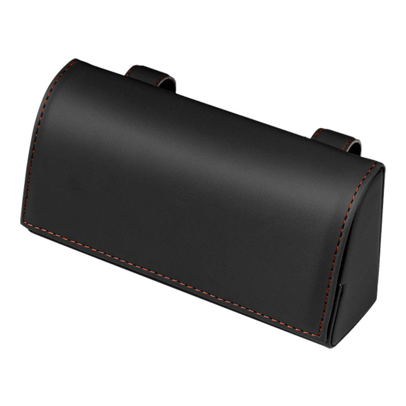 Organiser showcasing wine red sunglasses holder