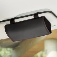 Car sunglasses holder installed in vehicle