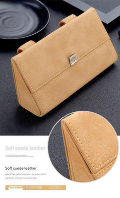 Stylish Suede Sunglass Clip for Car Image 4