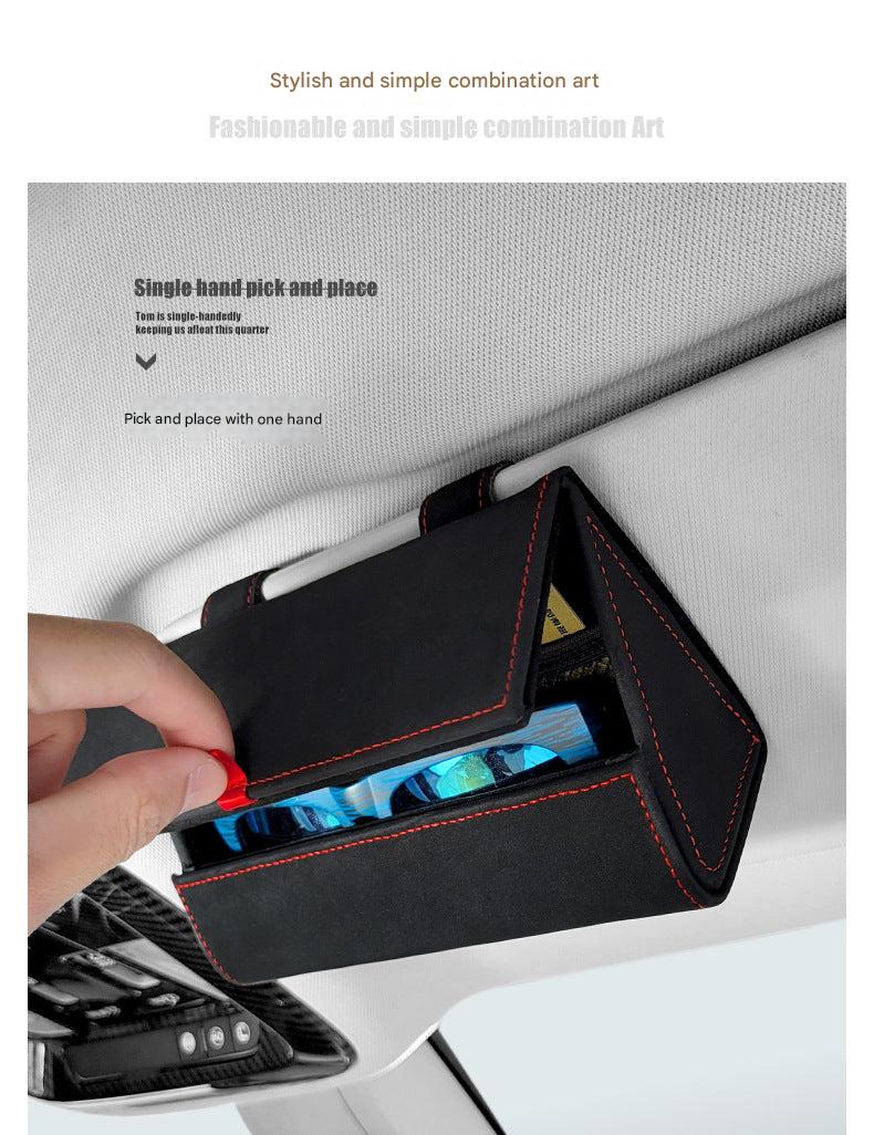 Large Suede Sunglass Organizer Image 6