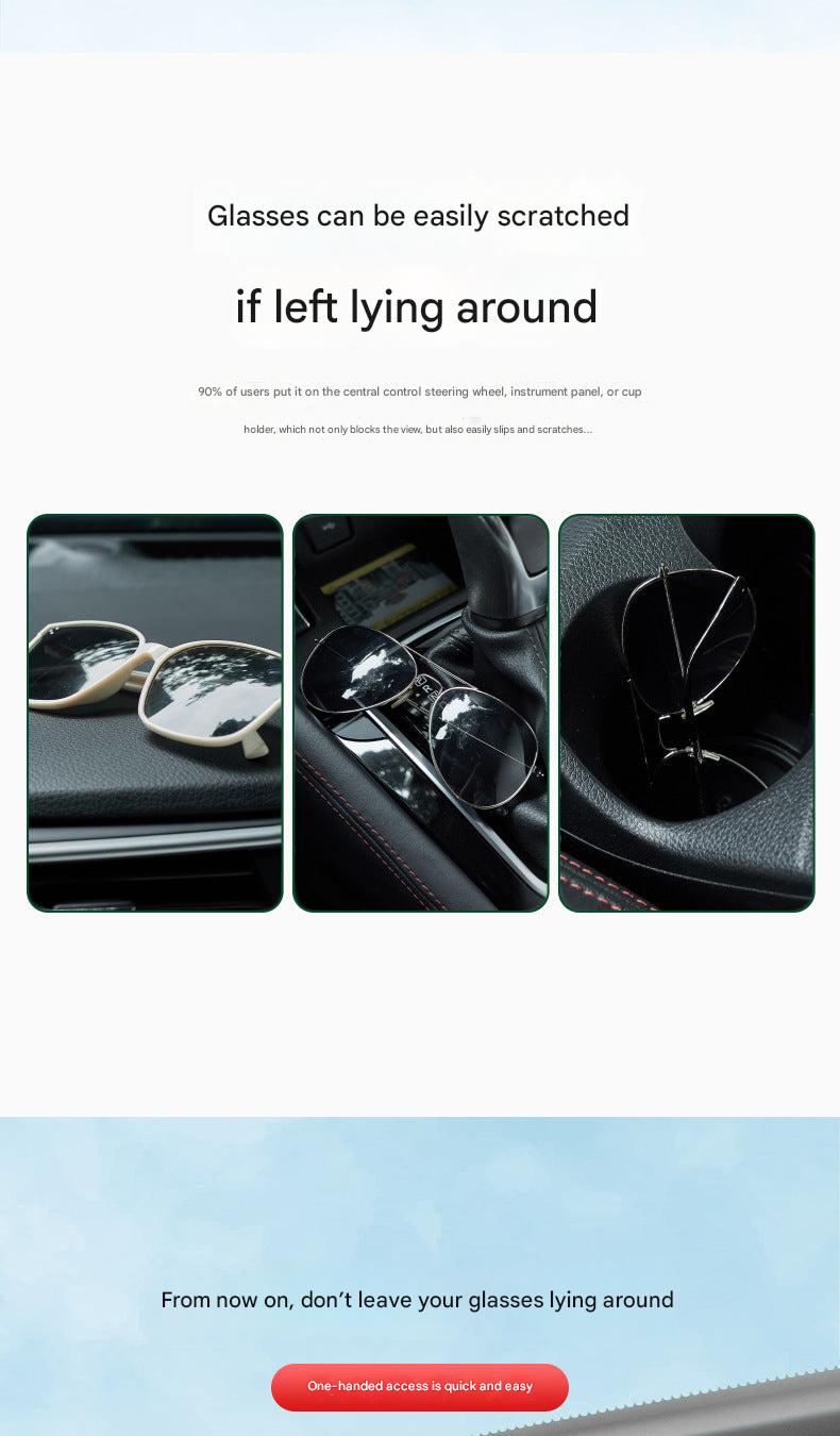 Stylish leather sunglasses case