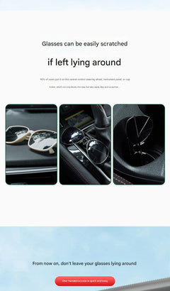 Stylish leather sunglasses case