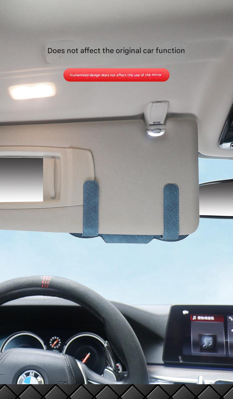 Sunglasses storage in vehicle