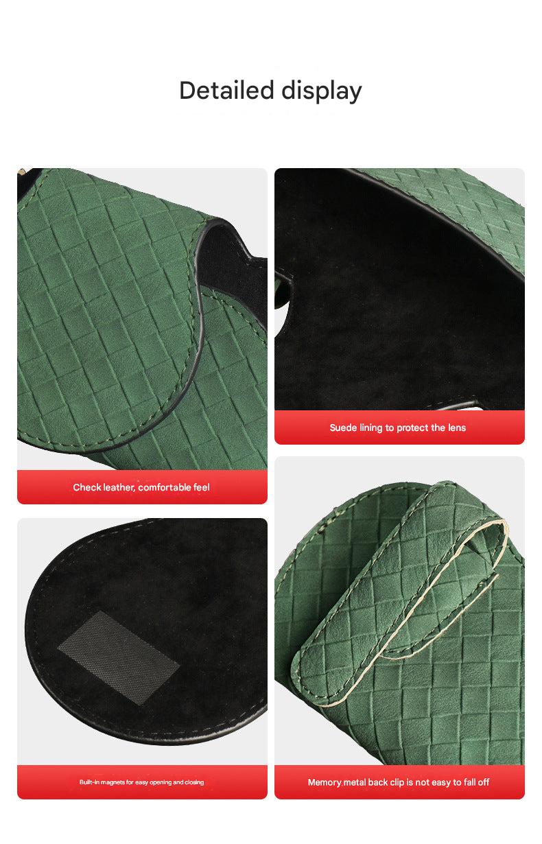 Car eyewear holder side view