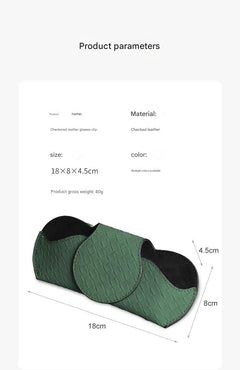 Compact sunglasses holder interior