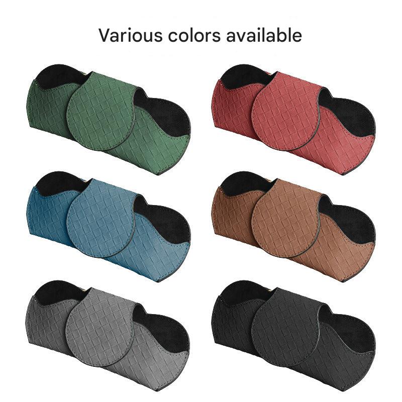 Compact sunglasses holder interior