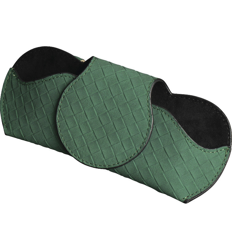 Stylish leather sunglasses case