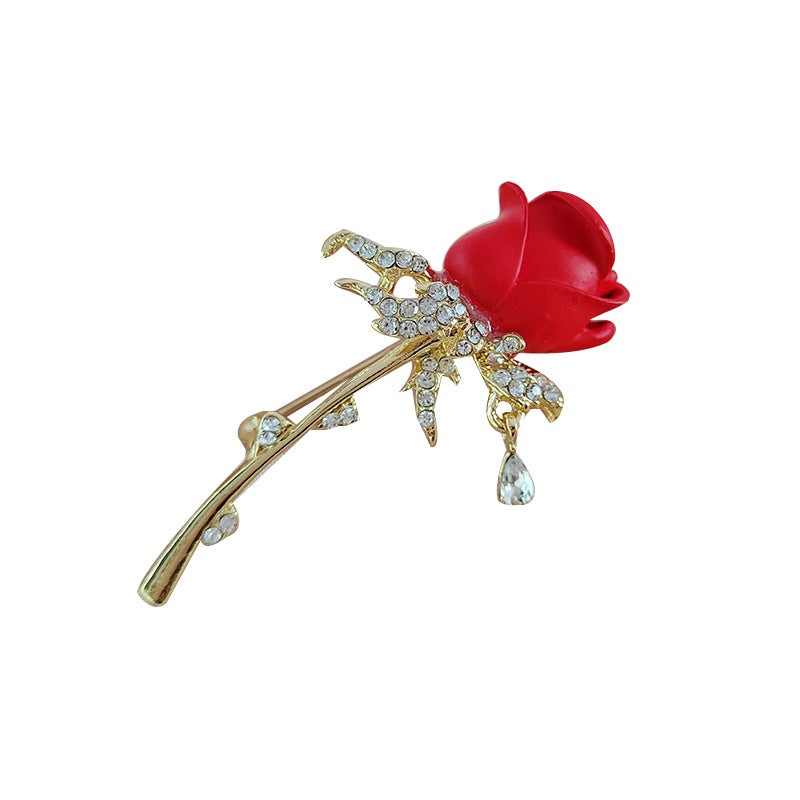 Elegant floral brooch for formal dress