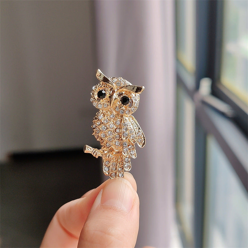 Wearing Owl Brooch on a Jacket for Style