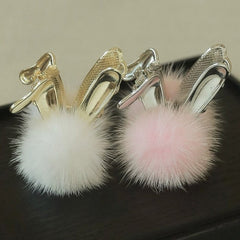 Chic Bunny Print Hair Claw