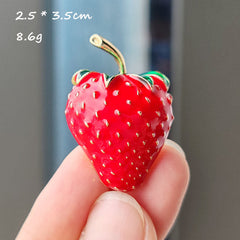 Casual Outfit with a Strawberry Brooch
